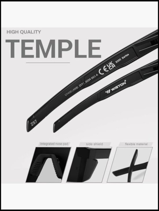 XL Oversized Wraparound Sunglasses, TR90 Frame, Polarized UV400 Protection